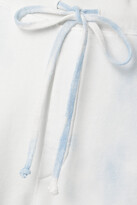 Thumbnail for your product : Nili Lotan Nolan Cropped Tie-dyed Cotton-jersey Track Pants - Blue