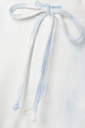 Nili Lotan Nolan Cropped Tie-dyed Cotton-jersey Track Pants - Blue