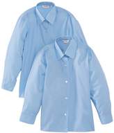 Thumbnail for your product : Trutex Limited Girl's Long Sleeve School Blouse (Pack of 2),(Manufacturer Size: 22" Chest)
