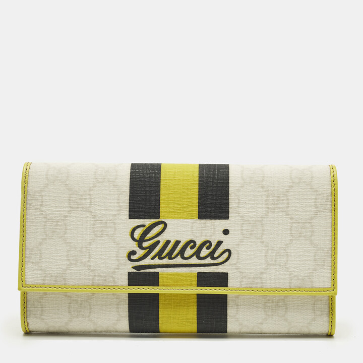Gucci Tricolor GG Supreme Canvas Continental Wallet