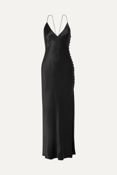 long black cami dress