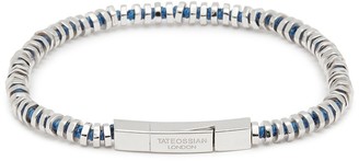Tateossian 'Mini Click' silver disc bead bracelet
