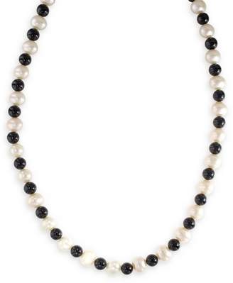 Effy 14K Yellow Gold Pearl and Onyx Necklace