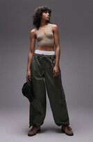 Thumbnail for your product : Topshop Seamless V-Neck Crop Top