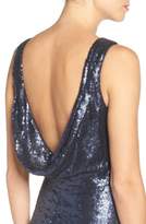 Thumbnail for your product : Lulus Sleeveless Sequin Drape Back Gown