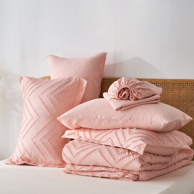 KAKIJUMN 7pieces(queen/king)lightweight Solid Tufted Comforter Set For All Seasons, Soft & Comfortable Bed In A Bag Set For Student/friends/family, A Cloud-lik