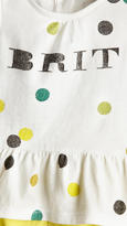 Thumbnail for your product : Burberry Dotted Graphic Peplum Top