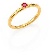 Thumbnail for your product : Gurhan Delicacies Ruby & 24K Yellow Gold Skittle Stacking Ring