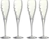 Thumbnail for your product : Linea Swirl flute lead crystal glasses, box of 4