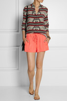 Thumbnail for your product : Milly Neon stretch-silk shorts