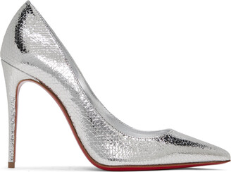 Christian Louboutin Silver Crystals Flat Point Toe Shoe – AUMI 4