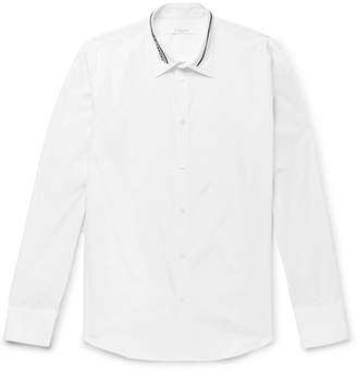 Givenchy Logo-Embroidered Cotton-Poplin Shirt