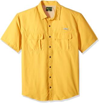G.H. Bass & Co. Men's Big and Tall Explorer Short Sleeve Point Collar Fishing Shirt Large Tall