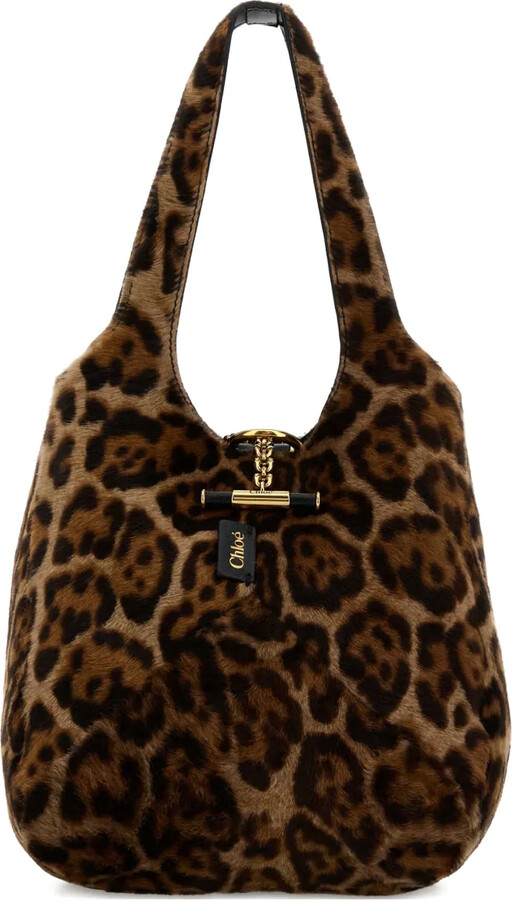 Chloé Balloon leopard-print shoulder bag