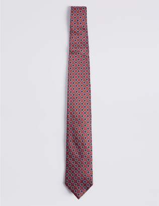 Marks and Spencer Pure Silk Floral Print Tie