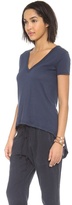 Thumbnail for your product : Enza Costa High Low V Neck Tee