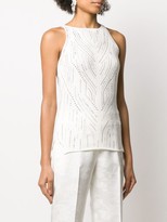 Thumbnail for your product : Ermanno Scervino Stud Embellished Knitted Top
