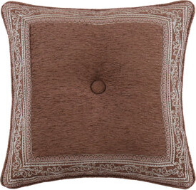 J Queen New York Weston 18" Square Decorative Throw Pillow Terracotta