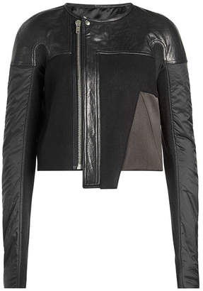 Rick Owens Wool Jacket with Leather