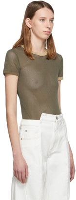 Helmut Lang Green Cotton Mesh Baby T-Shirt