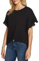 Thumbnail for your product : CeCe Honeycomb Knit Pleat Sleeve Shirt
