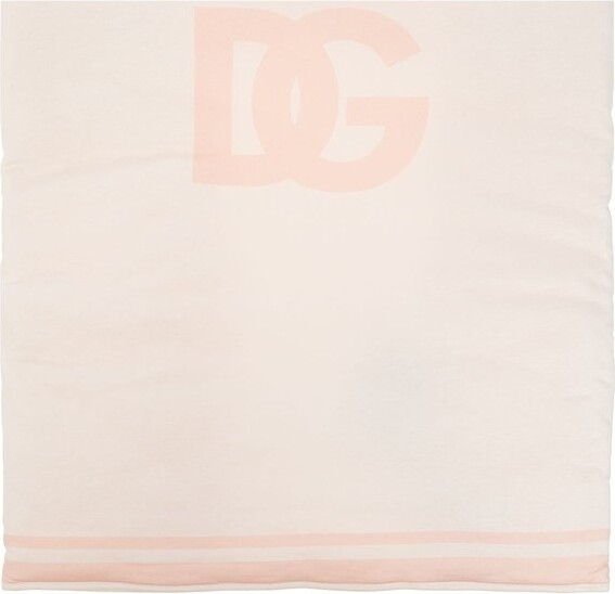 Dolce & Gabbana Children Logo Printed Blanket