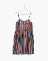 Thumbnail for your product : Madewell Embroidered Babydoll Cami Dress in Stripe