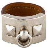 Thumbnail for your product : Hermes Lizard Collier de Chien Ring