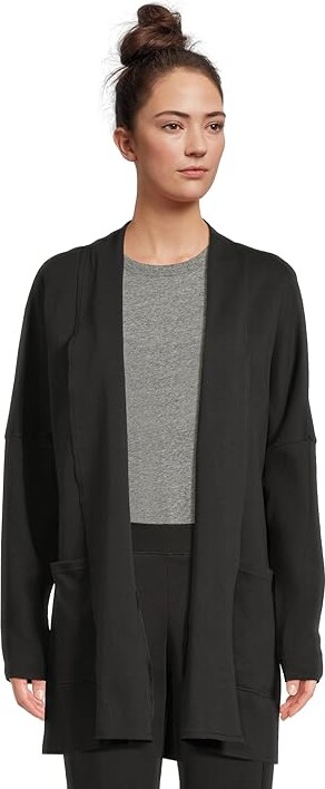 Pact Airplane Cardigan Women's Clothing Black 1 : XS-SM, Cotton