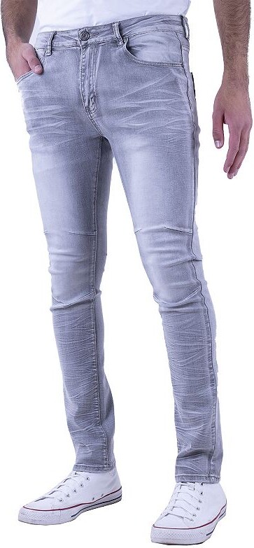 RECESS Men's Slim-Fit Distressed Jeans