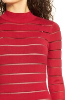 Thumbnail for your product : Bebe Mock Neck Long Sleeve Sweater Dress