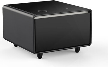 Orren Ellis Modern Smart Side Table with Built-in Fridge, Wireless Charging, Temperature Control