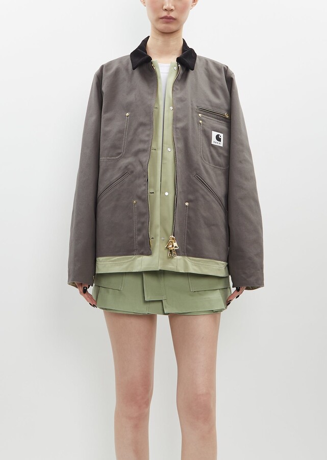 Sacai x Carhartt WIP Reversible Duck Jacket — Grey x Light