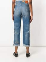 Thumbnail for your product : Gucci cropped embroidered jeans