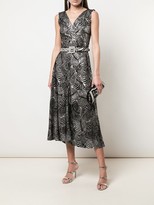 Thumbnail for your product : Paco Rabanne Leaf-Jacquard Midi Dress