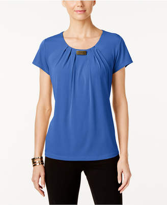 NY Collection Pleated Hardware-Trim Top