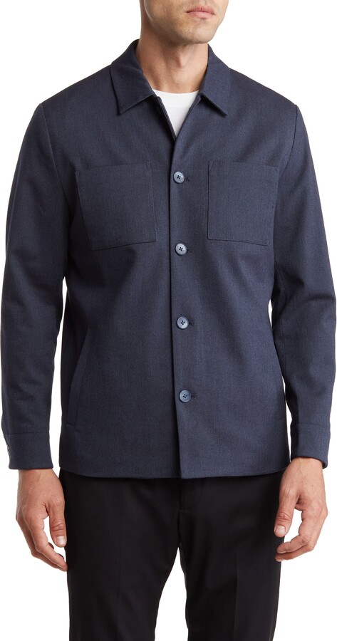Robert Barakett Corsa Herringbone Shirt Jacket - ShopStyle