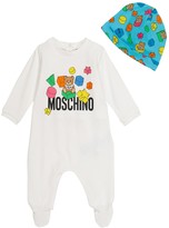 Thumbnail for your product : MOSCHINO BAMBINO Baby stretch-cotton onesie and hat set