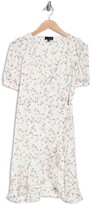 Thumbnail for your product : Lucy Paris Sabine Floral Puff Sleeve Wrap Dress