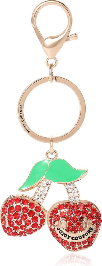 Cherry Pave Charm Keychain