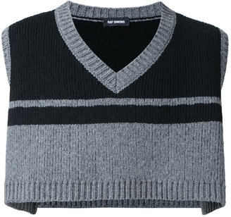 Raf Simons cropped knit gilet