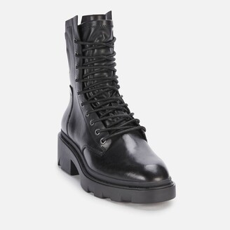 Ash Women's Madness Leather Lace Up Boots - Black