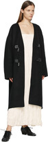 Thumbnail for your product : Totême Black Wool Clasp Coat