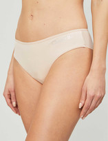Thumbnail for your product : Chantelle Prime logo-print mid-rise stretch-jersey briefs