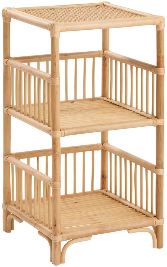 Natural Rattan Shelton Storage Shelf