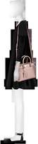 Thumbnail for your product : Tory Burch Light Rose Gold Saffiano Leather Robinson Metallic Small Double-Zip Tote