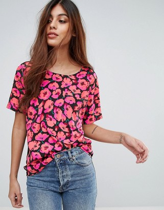Warehouse Floral Print Top