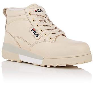 Fila Women's BNY Sole Series: Grunge Leather Ankle Boots - Beige, Tan