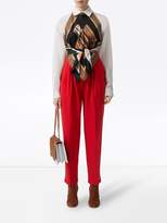 Thumbnail for your product : Burberry Press-stud Silk Crepe De Chine Oversized Shirt