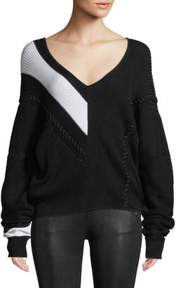 Rag & Bone Cricket V-Neck Long-Sleeve Knit Sweater